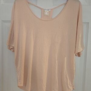 VENUS Light Pink Short Sleeve Top